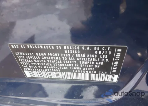 2014 Volkswagen Jetta Hybrid Sel from USA, damaged, VIN 3VW637AJ8EM215855